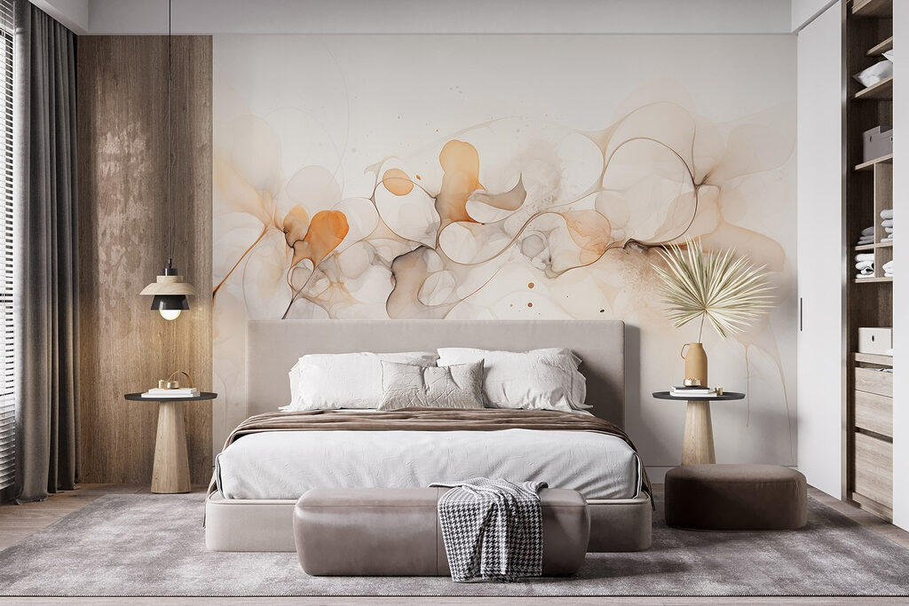 Ethereal hues in flowing abstraction