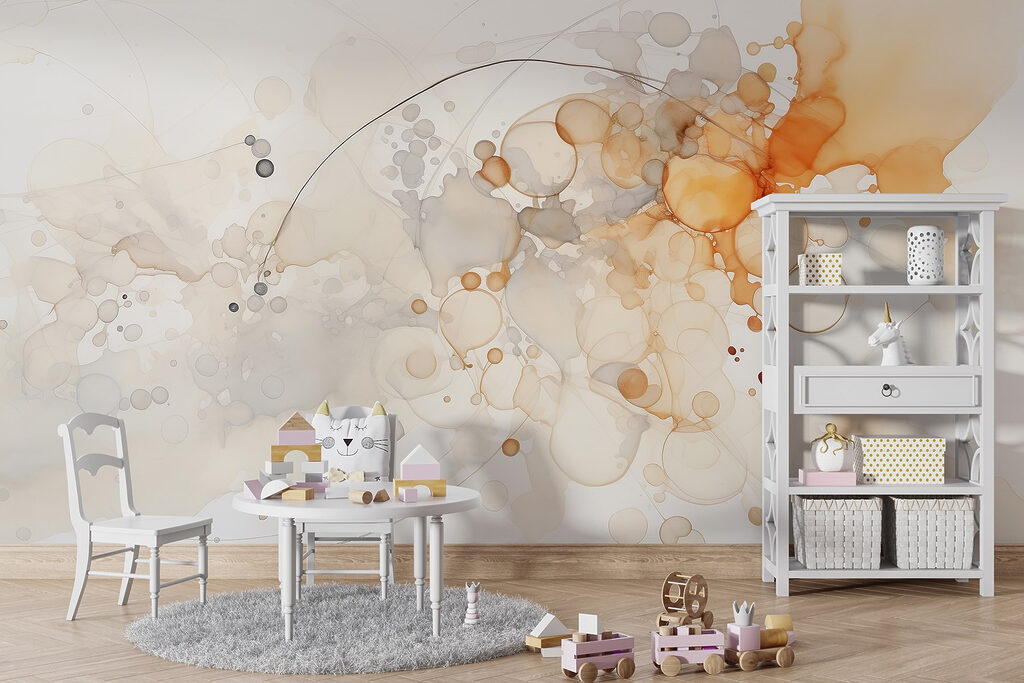 Abstract forms in soft hues Abstract forms in soft hues