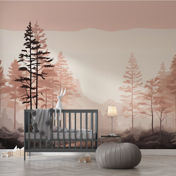 Landschaft mit Bäumen und Sträuchern Landschaft mit Bäumen und Sträuchern