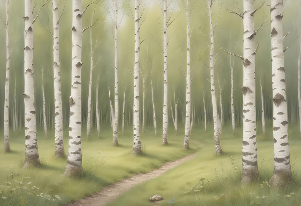 Pfad durch einen Wald Pfad durch einen Wald