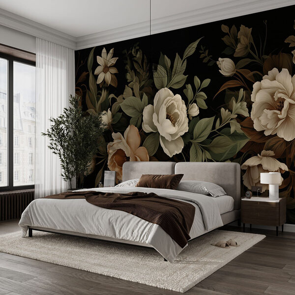 Zarte Blüten auf dunklem Hintergrund Zarte Blüten auf dunklem Hintergrund
