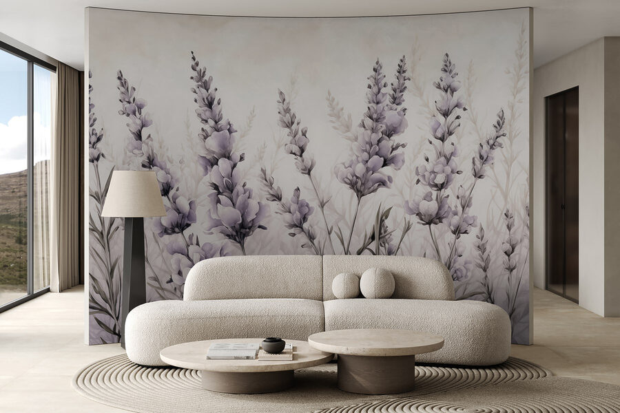 Malerei von Blumen und Blättern Malerei von Blumen und Blättern