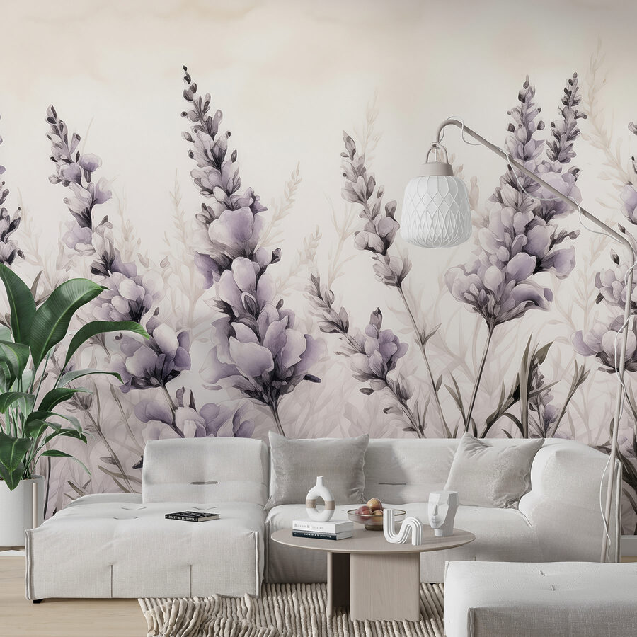 Malerei von Blumen und Blättern Malerei von Blumen und Blättern
