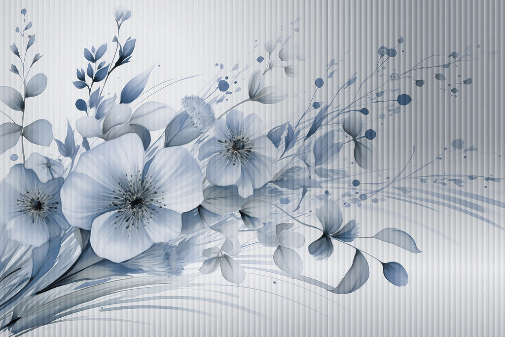 Delicate blossoms in soft hues