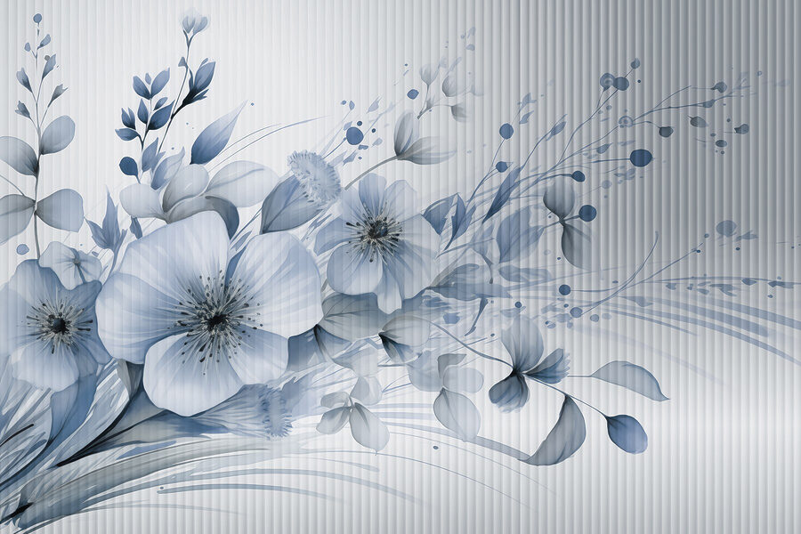 Zarte Blüten in sanften Farbtönen