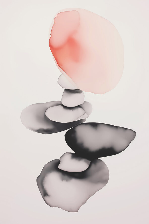 Balanced stones with soft hues Balanced stones with soft hues