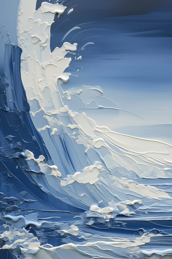 Gemälde einer Welle Gemälde einer Welle