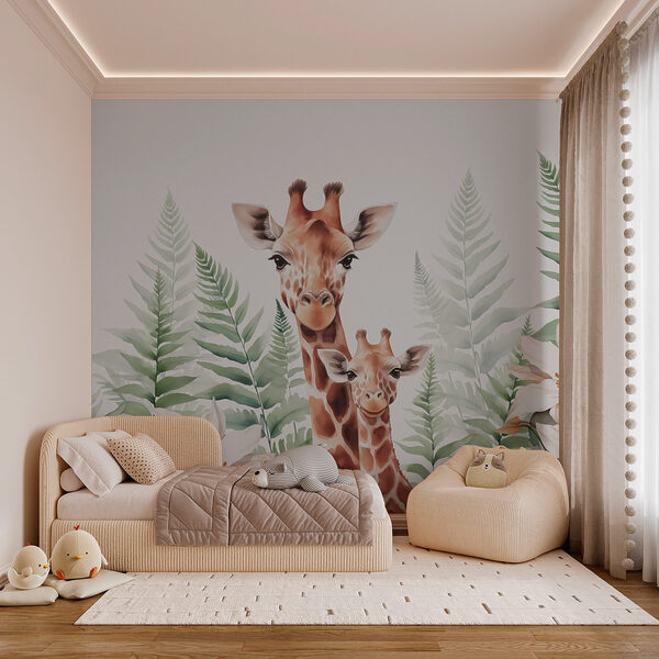 Giraffen und Blumen Giraffen und Blumen