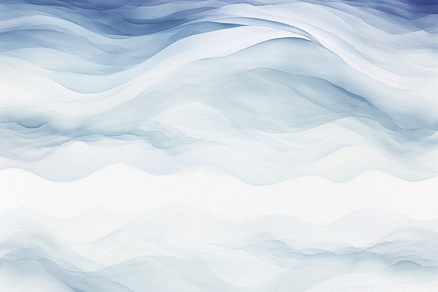 Weiße und blaue Aquarellmalerei