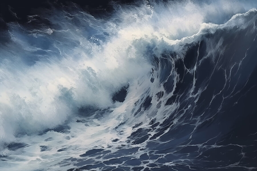 Große Welle im Ozean