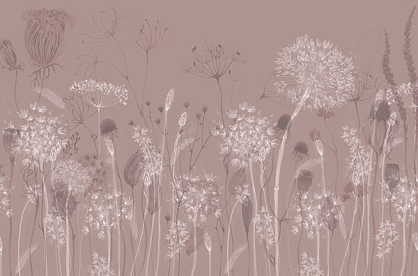 Soft flowers on a muted background