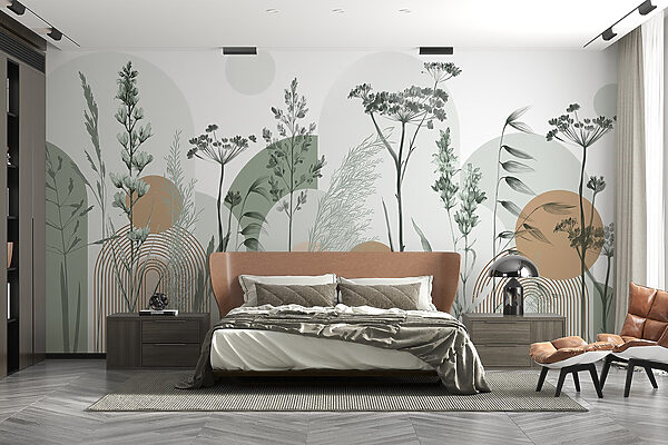 Gelassenes, von der Natur inspiriertes abstraktes Design Gelassenes, von der Natur inspiriertes abstraktes Design