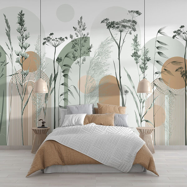 Gelassenes, von der Natur inspiriertes abstraktes Design Gelassenes, von der Natur inspiriertes abstraktes Design