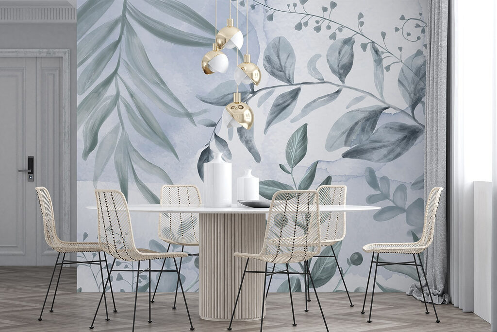 Serene foliage in soft hues