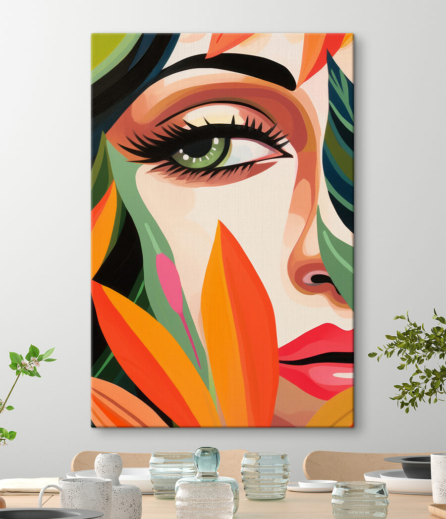 Lebendige Farben und fesselnde Blicke