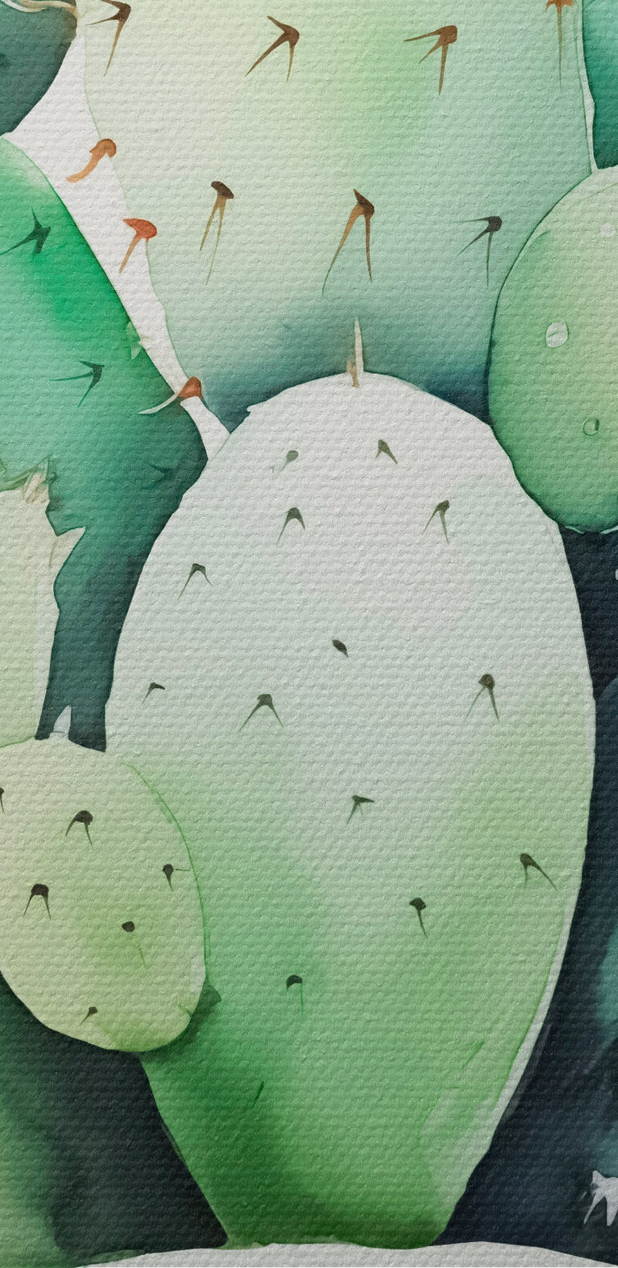Aquarell eines Kaktus
