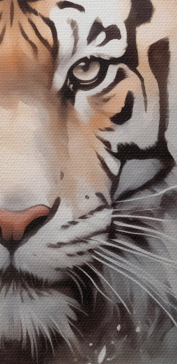 Tiger mit Blumen im Hintergrund Tiger mit Blumen im Hintergrund
