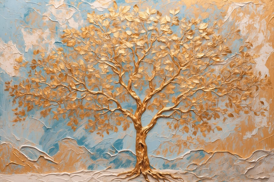 Majestätischer Baum vor ruhiger Kulisse Majestätischer Baum vor ruhiger Kulisse