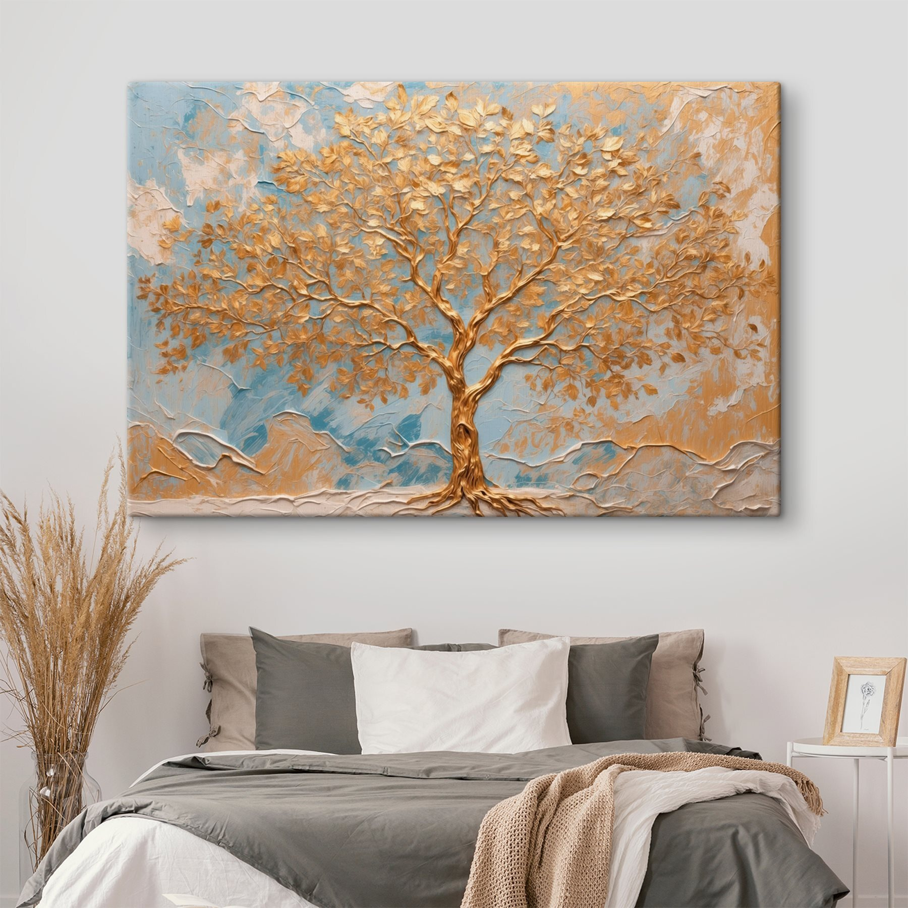 Majestic tree against tranquil backdrop Majestic tree against tranquil backdrop