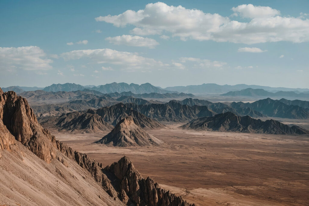 Landscape of mountains and blue sky Landscape of mountains and blue sky