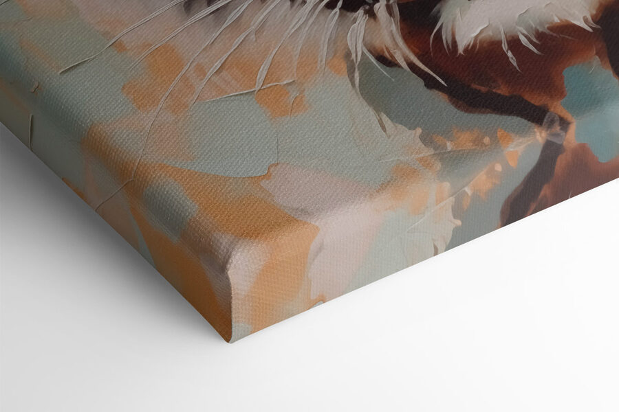 Tiger mit einer Glasscherbe