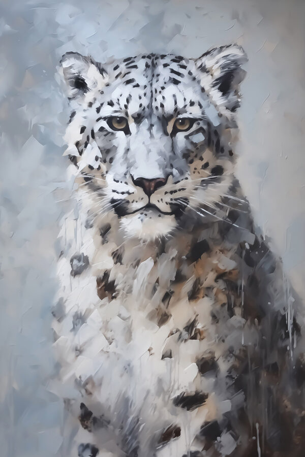 Gemälde eines Leoparden Gemälde eines Leoparden