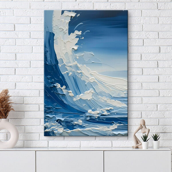Gemälde einer Welle Gemälde einer Welle