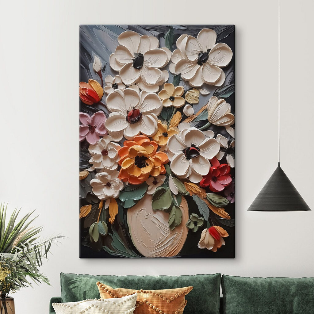 Colorful bouquet in vibrant display