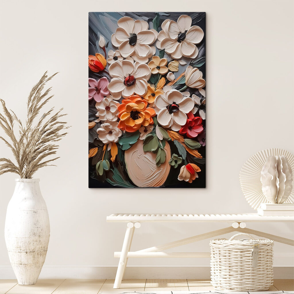 Colorful bouquet in vibrant display