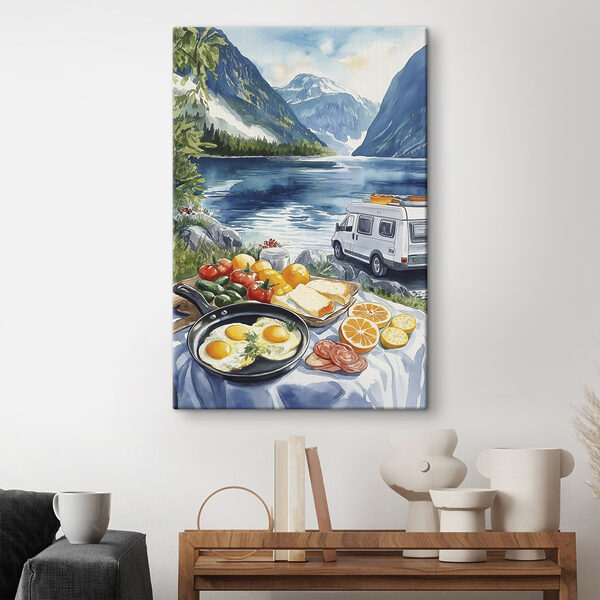 Van neben einem See Van neben einem See