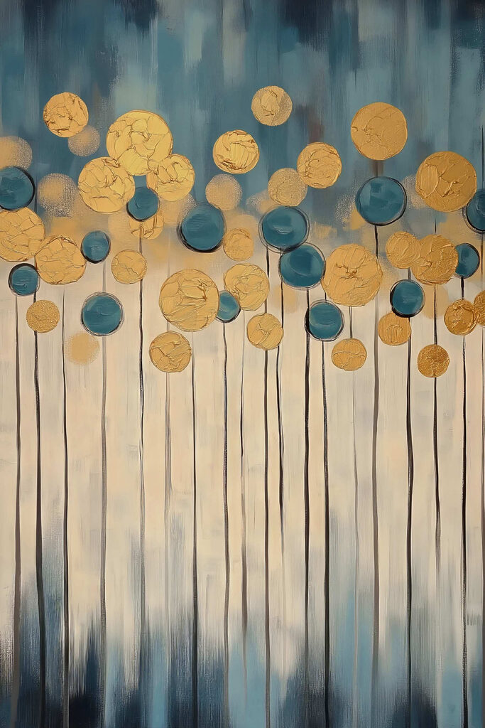 Vibrant circles in soothing colors Vibrant circles in soothing colors