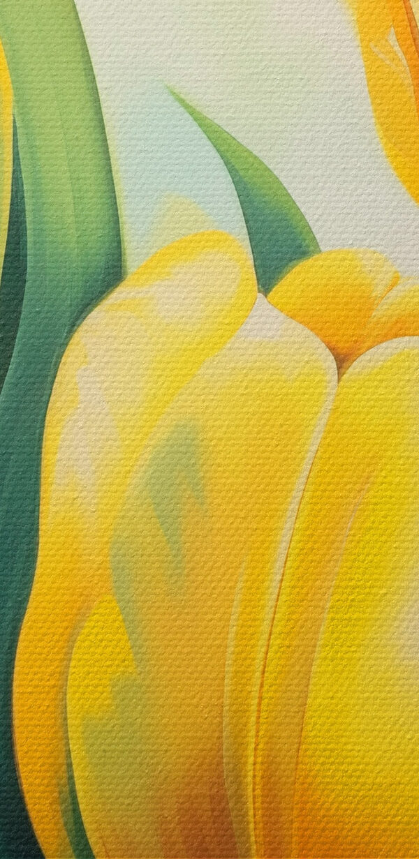 Gemälde von gelben Tulpen Gemälde von gelben Tulpen