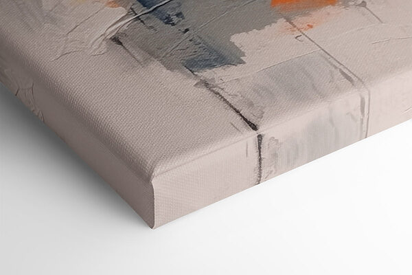 Bemalung mit blauer und oranger Farbe Bemalung mit blauer und oranger Farbe