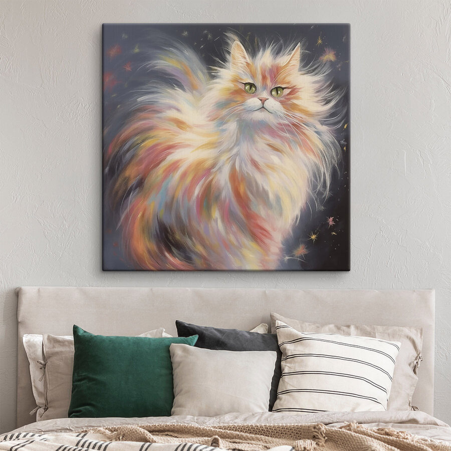 Katze mit langen Haaren Katze mit langen Haaren