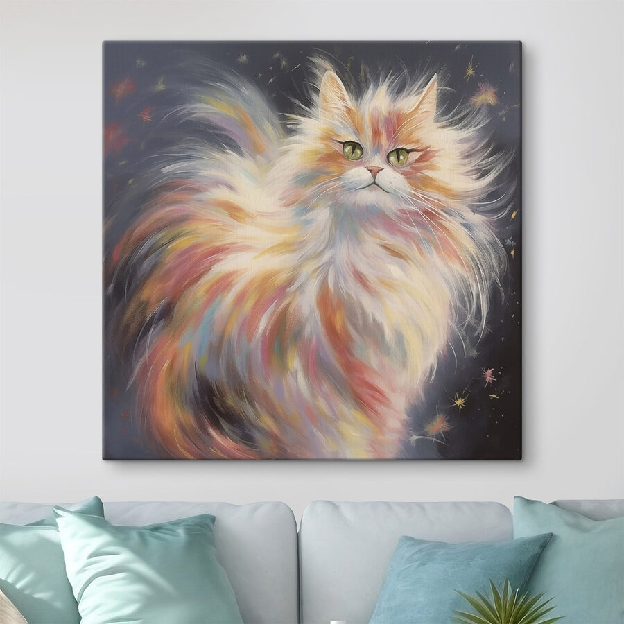Katze mit langen Haaren Katze mit langen Haaren
