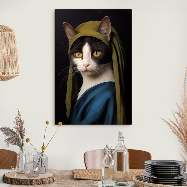 Katze mit grünem Hut Katze mit grünem Hut