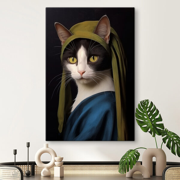 Katze mit grünem Hut Katze mit grünem Hut