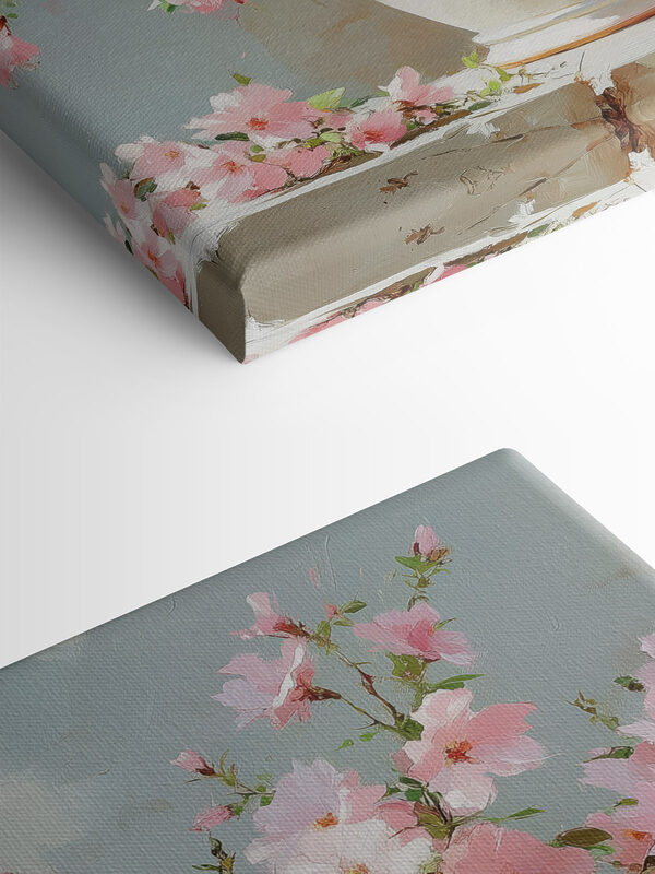 Vase mit rosa Blumen Vase mit rosa Blumen
