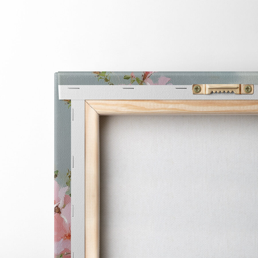 Vase mit rosa Blumen