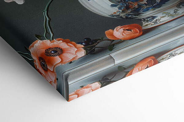Vase mit Blumen darin Vase mit Blumen darin