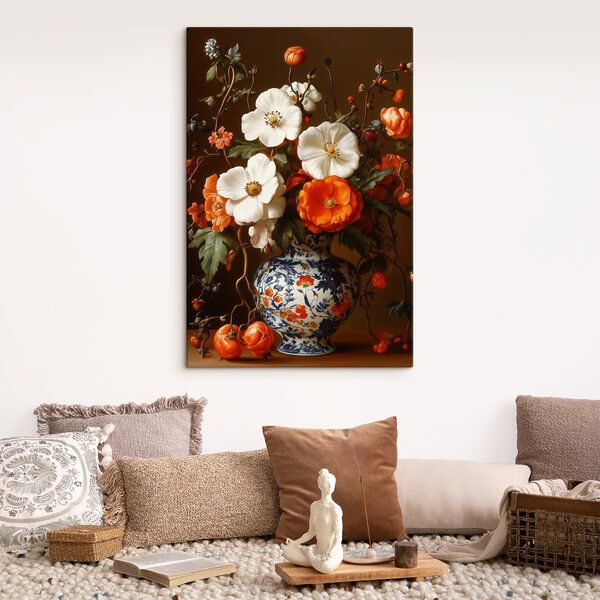 Gemälde von Blumen in einer Vase Gemälde von Blumen in einer Vase