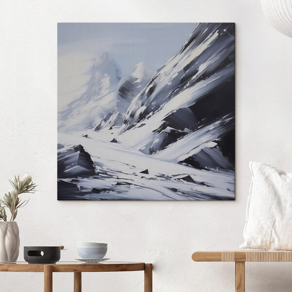Verschneites Gebirge Verschneites Gebirge