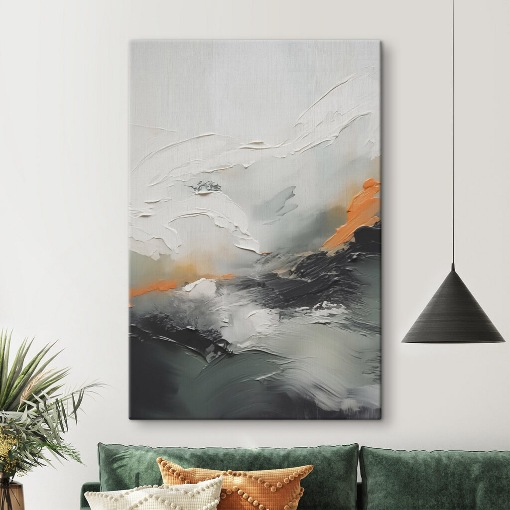 Painting of a mountain