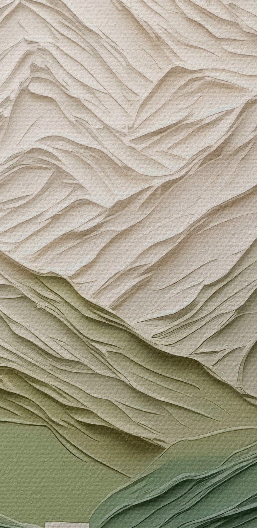Papierausschnitt eines Berges