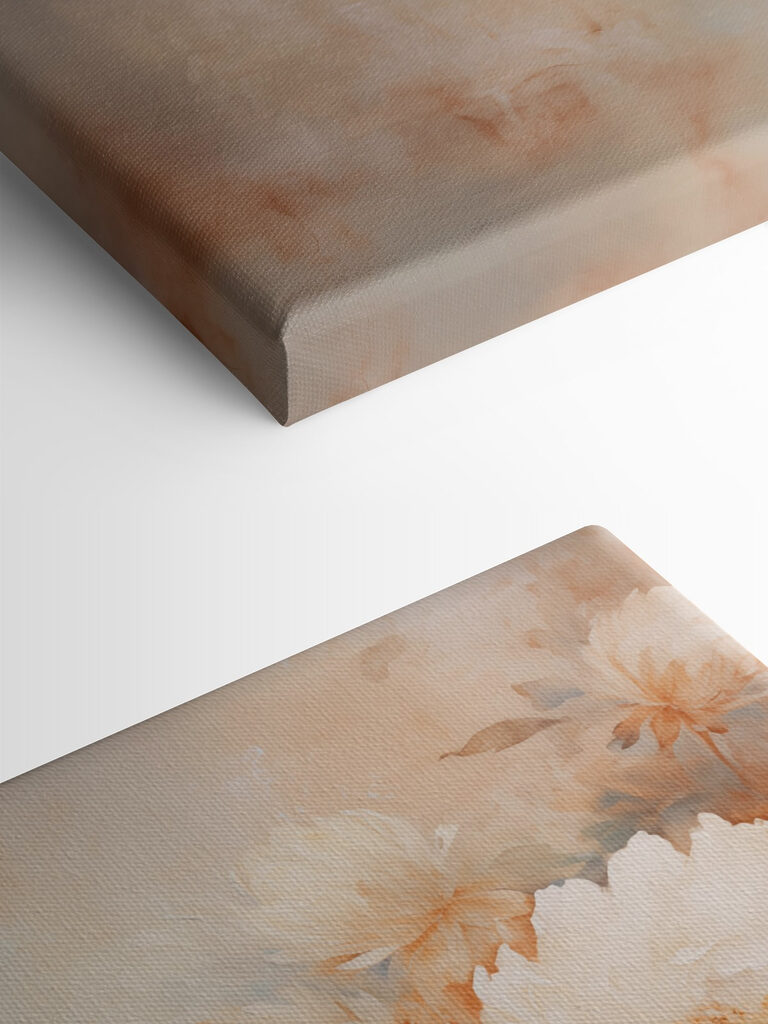 Painting of flowers on a wall