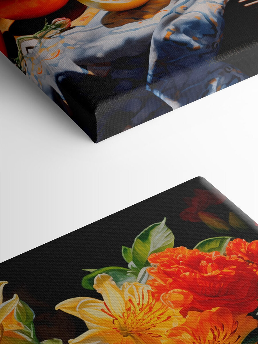 Stilleben mit Blumen und Früchten