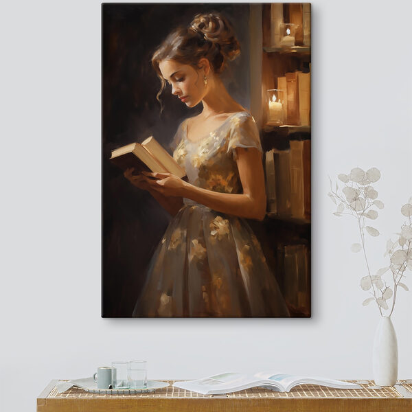 Frau liest ein Buch Frau liest ein Buch