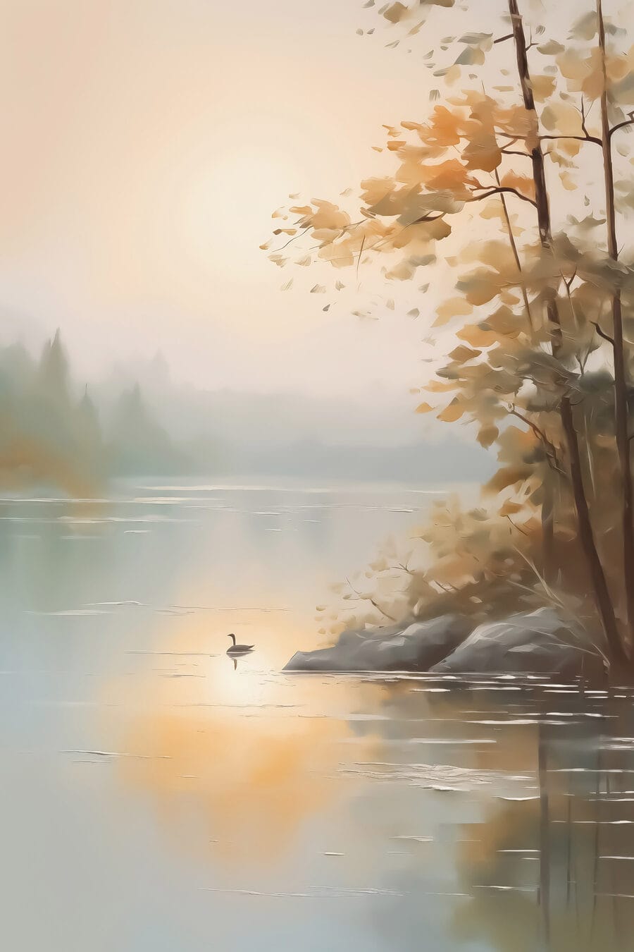 Ente auf einem See Ente auf einem See