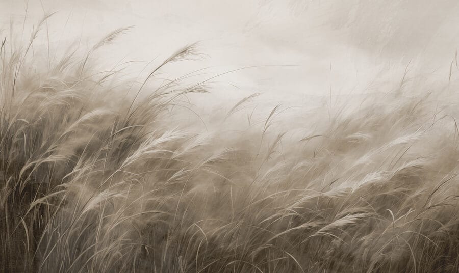 Grasfeld mit bewölktem Himmel