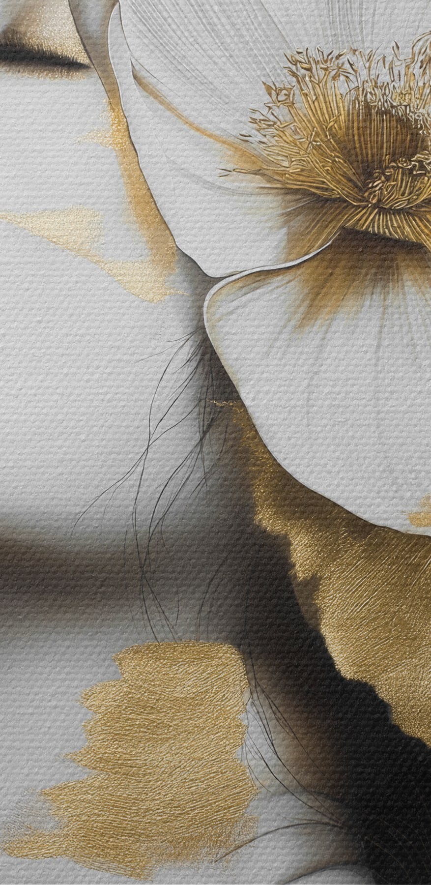 Frau mit Blumen im Haar